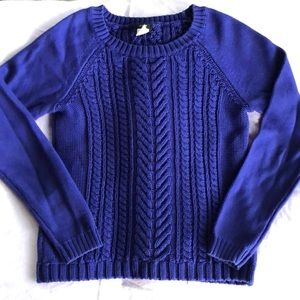 J Crew cable knit sweater.